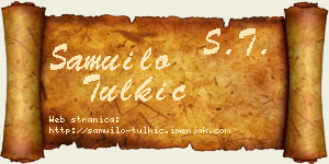 Samuilo Tulkić vizit kartica